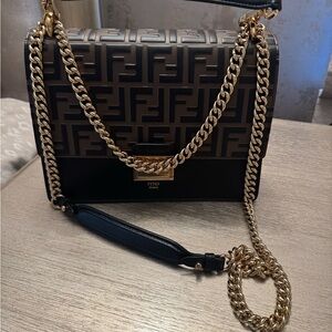 100% Auth. Fendi KanU Vitello Liberty Bag!